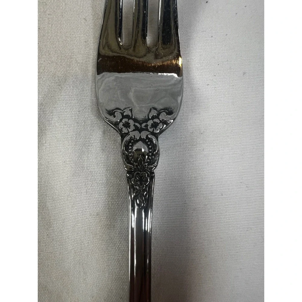Georgian House First Love Cocktail Fork 18-8 Stainless Japan 1973 Vintage 6 inch